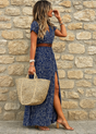 Ellie & Sage | Floral Belted Maxi Dress