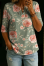 Manuela | Heritage Floral Henley Top