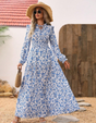 Ellie & Sage | Romantic Long-Sleeve Maxi Dress