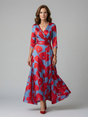 Ellie & Sage | Floral Wrap Maxi Dress