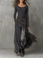 Martina | Long Dress with Leopard Print
