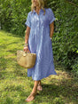 Angela | Striped Maxi Dress
