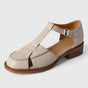Thalina | Elegant Cowhide & Pigskin Mary Jane Sandals