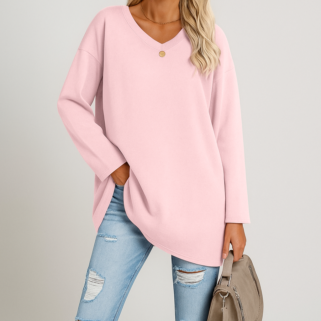 Zuri™ - Women V-Neck Knit Top | Effortless Comfort