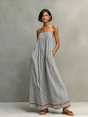 Ellie & Sage | Striped Maxi Dress