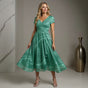Marisa | V-neck midi dress