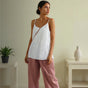 Melina | Spaghetti strap linen summer top
