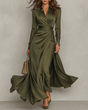 Ellie & Sage | Ruched Shirt Midi Dress