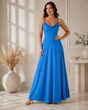Ellie & Sage | Cowl-Neck Maxi Dress