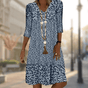 Naila | Elegant Printed Dress with Stylish Flair