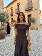 Ellie & Sage | One-Shoulder Print Maxi Dress