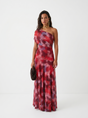 Ellie & Sage | One-Shoulder Print Maxi Dress