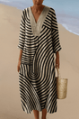 The Monochrome Drift | Art-Inspired Dress