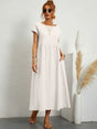 Ellie & Sage | Breathable White Midi Dress
