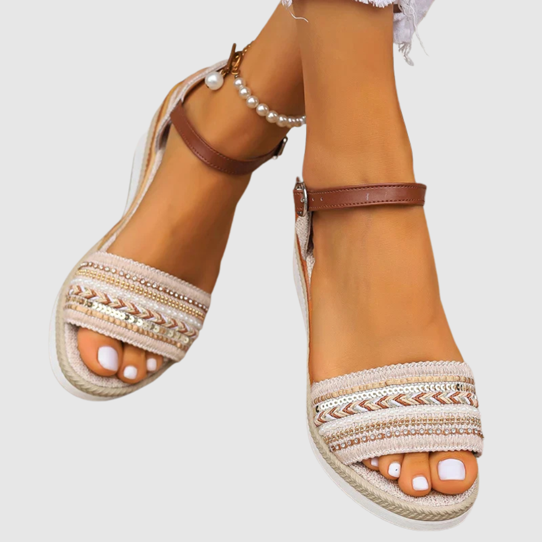 Amalia | Beaded Summer Sandal