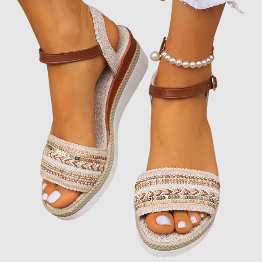 Amalia | Beaded Summer Sandal