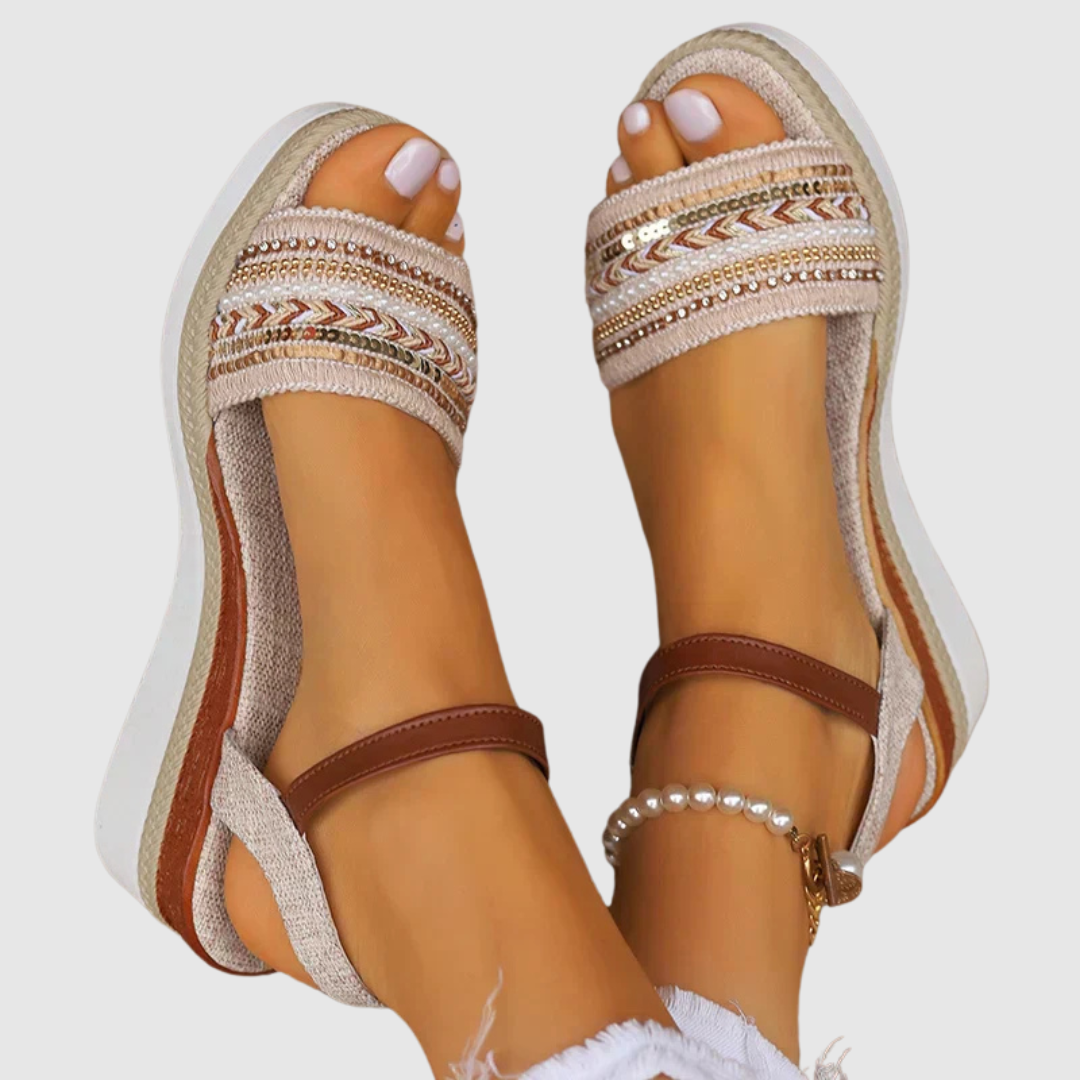 Amalia | Beaded Summer Sandal
