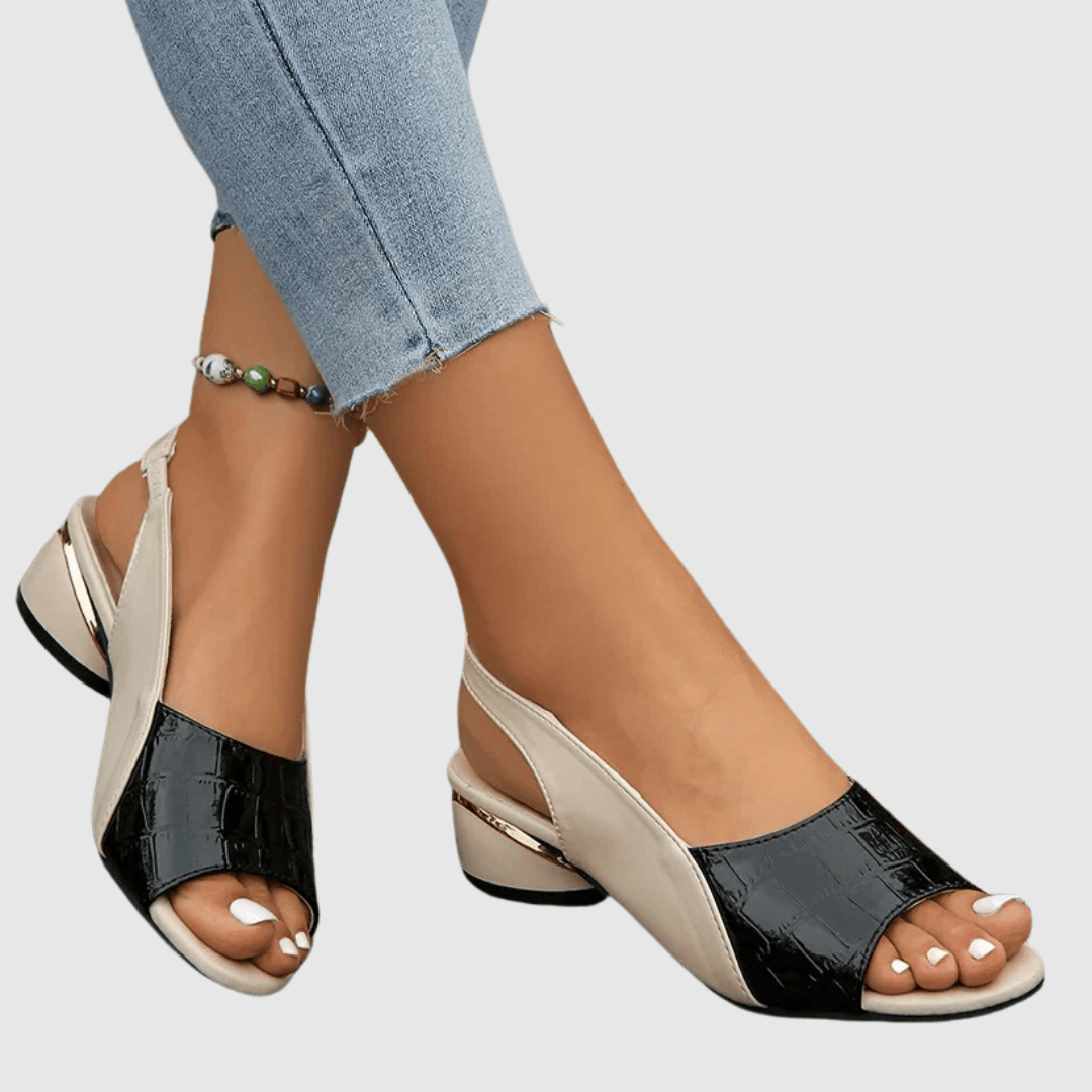 Sissy | Low-Heel Leather Sandal