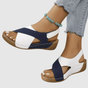Hildegard – Sandales en Cuir Bicolores Femme