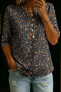 Deanna | Soft Floral Henley Top
