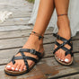 Bilgola Braided Cross-Strap Sandals