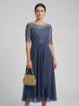 Ellie & Sage | Ruched Midi Dress