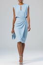 Ellie & Sage | Draped Midi Dress