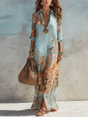 Ellie & Sage | Bohemian Paisley Maxi Dress