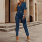 JESSICA | Elegant Summer V-neck Jumpsuit Playsuit