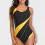 Maillot de Bain Une Pièce Sportif avec Découpe au Dos