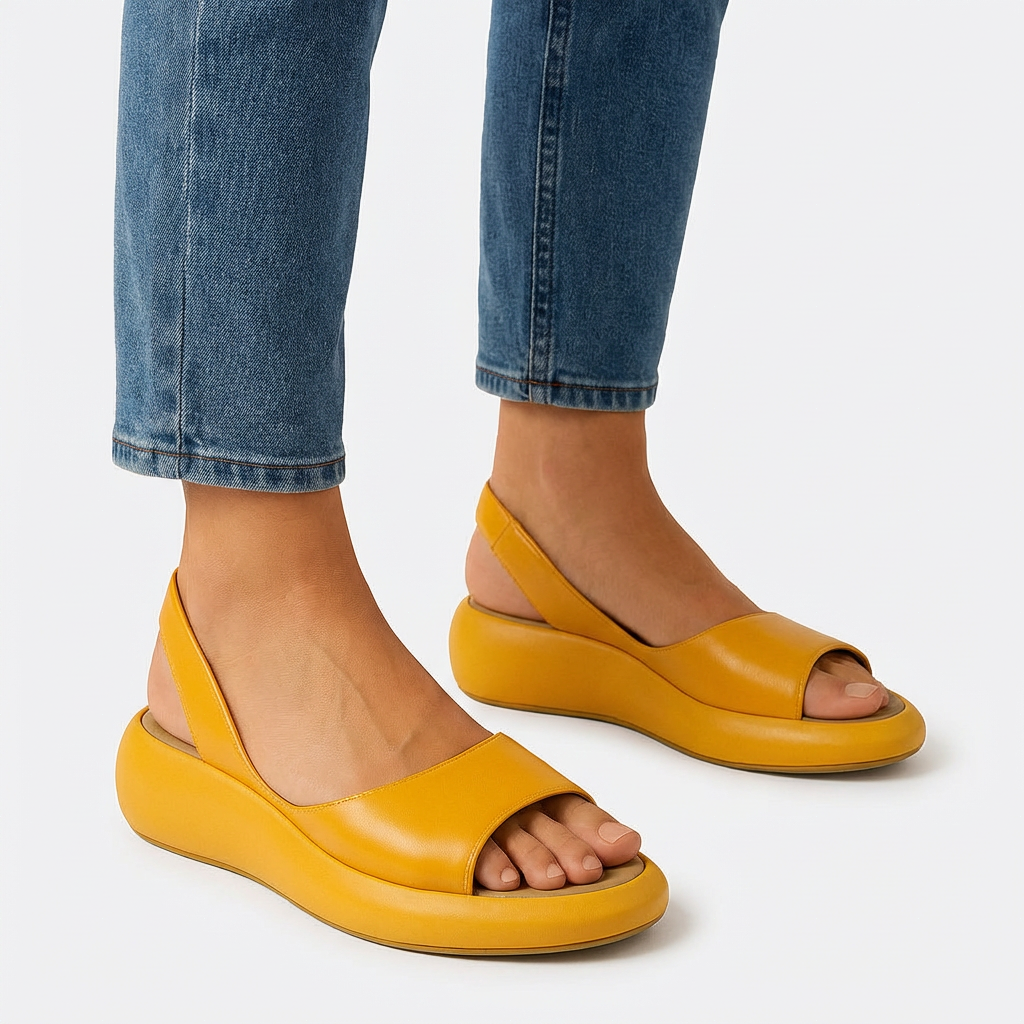 Evie | Peep-Toe Comfort Sandal