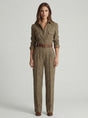 Celia | Checkered Jumpsuit with Refined Details