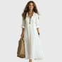 Ellie & Sage | Relaxed Shirt Midi Dress