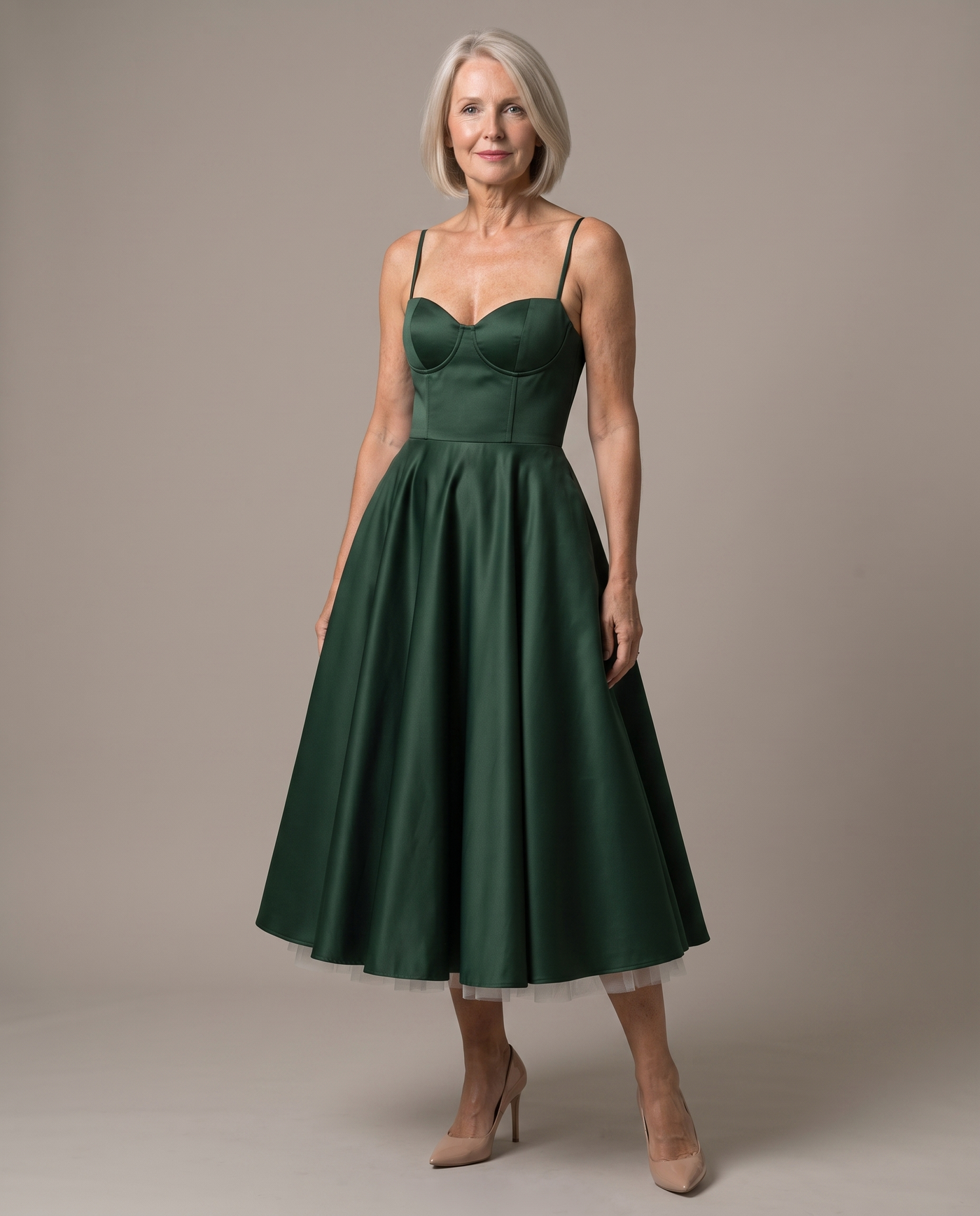 selene midi dress Wolves Crafted from soft knit Size:Adult LG european american spring summer