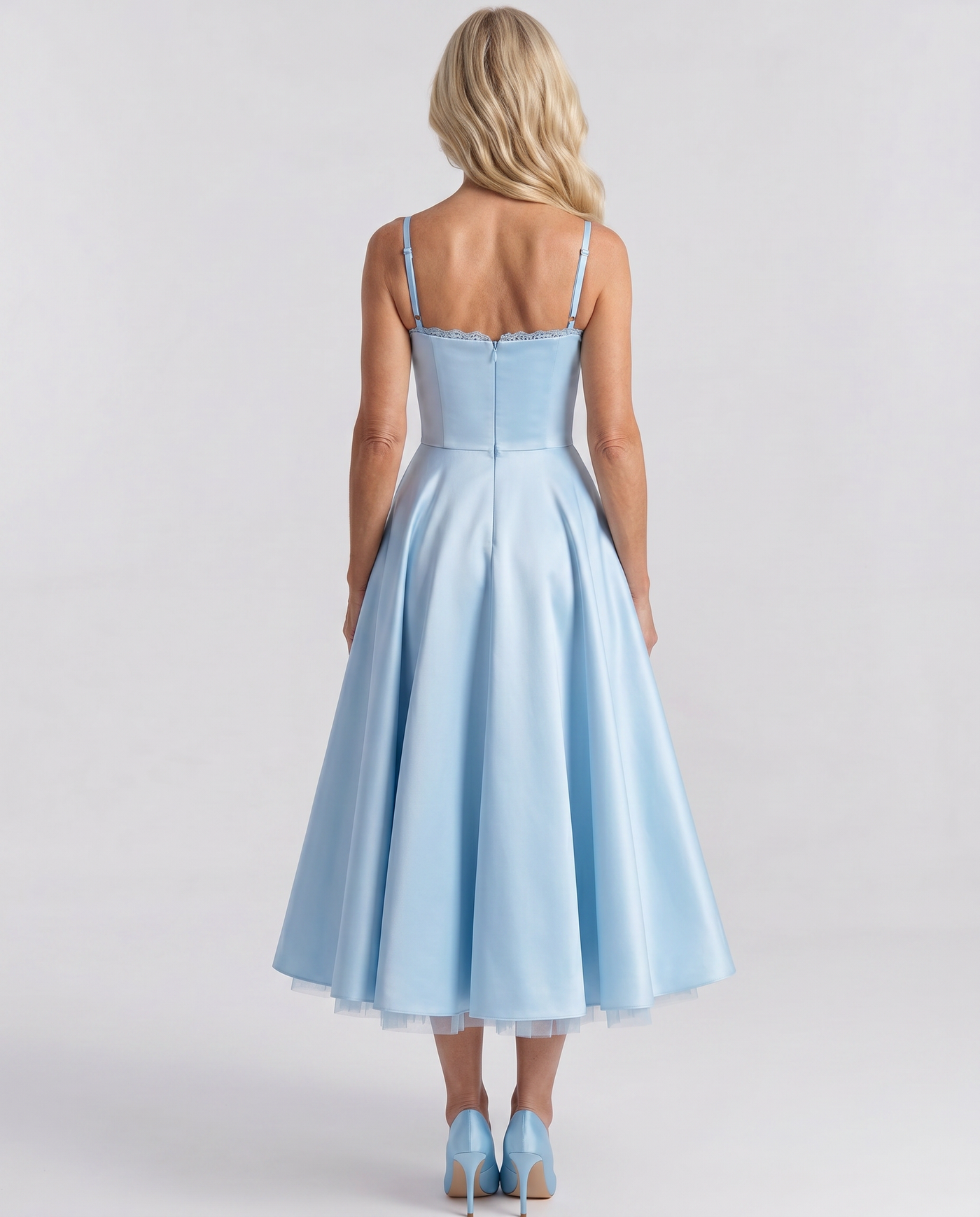 selene cocktail midi dress blue 70% TENCEL Lyocell Garden Bridesmaid Dresses Size:M (36) Henry Segal Women's Black