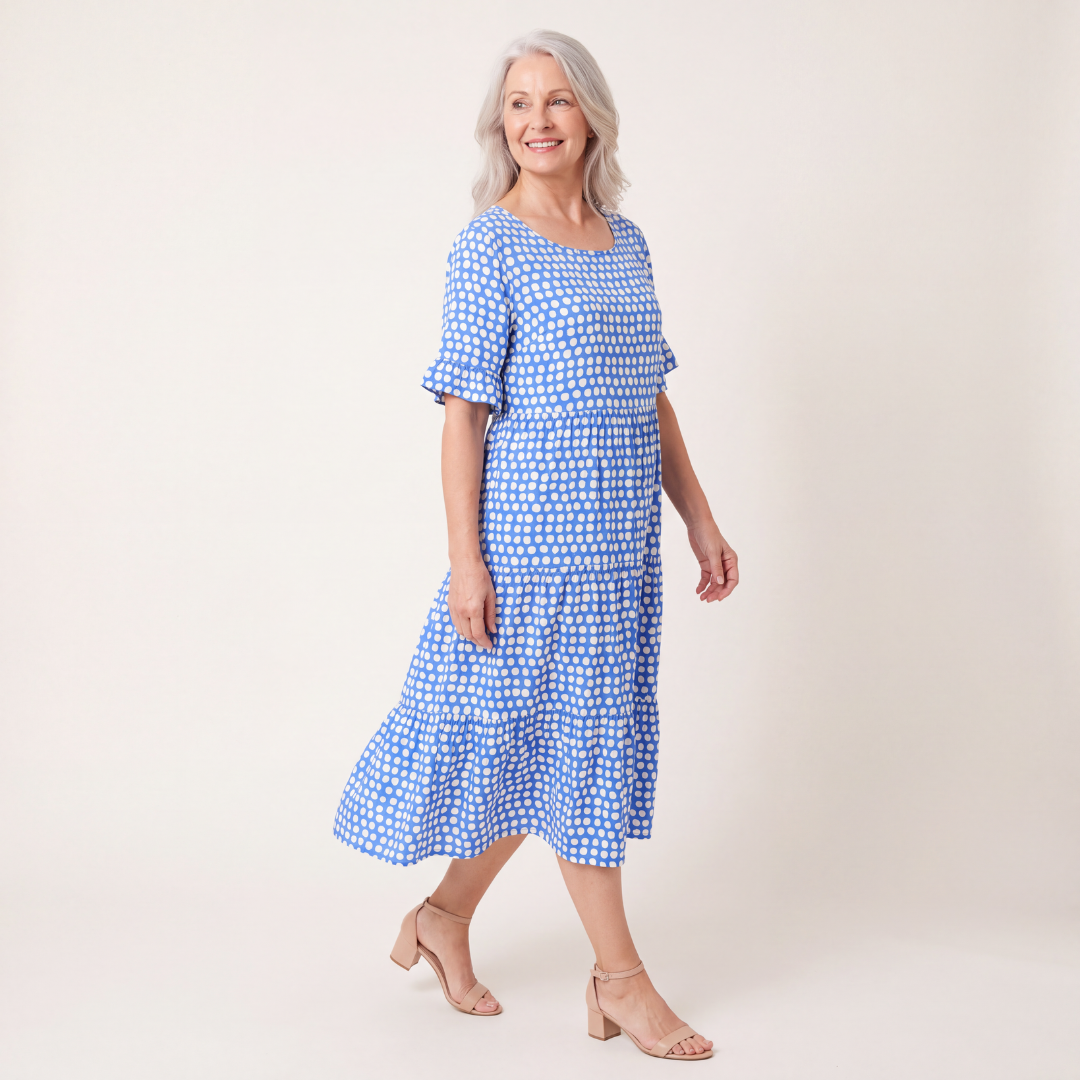 Fay | Short Sleeve Midi Dress