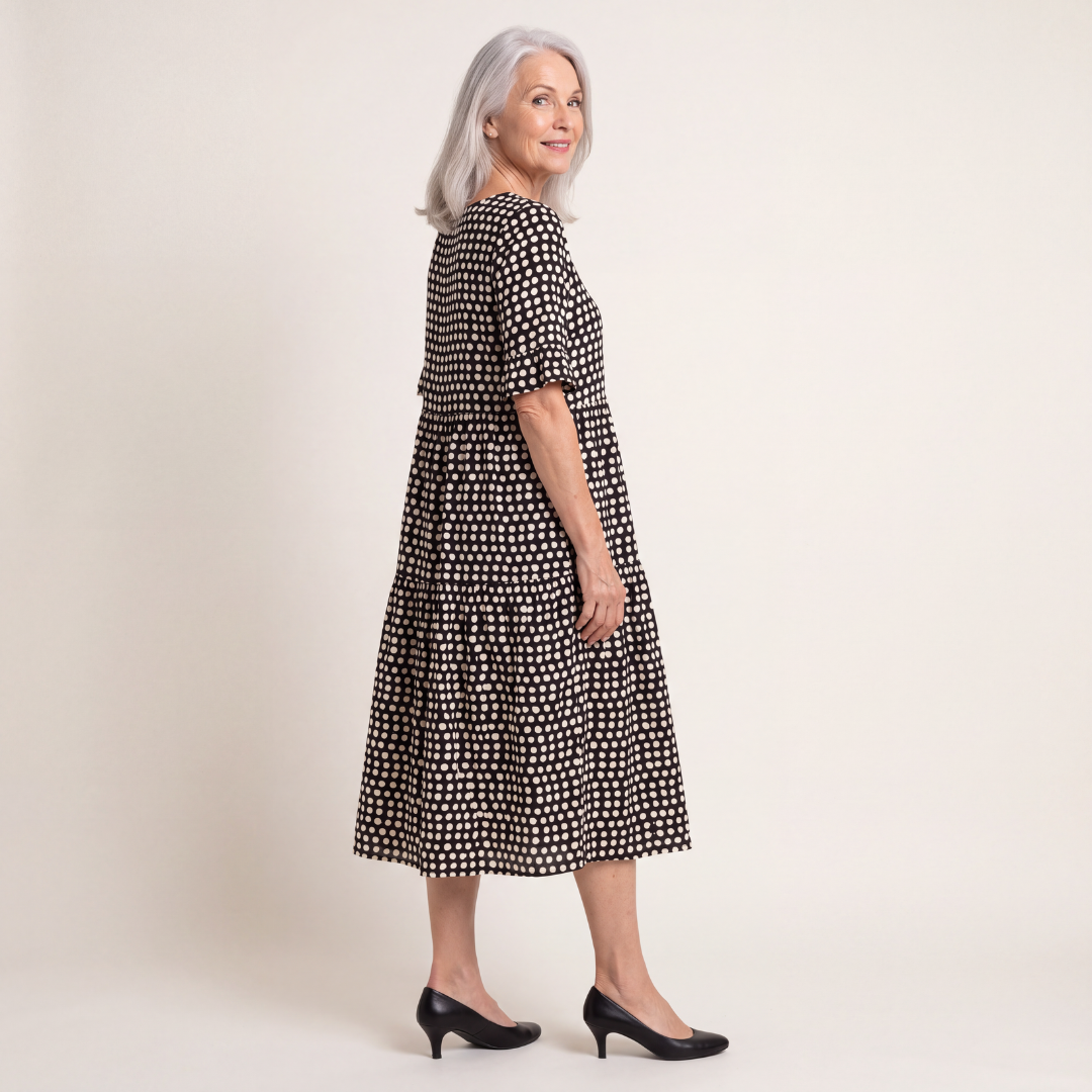 Fay | Short Sleeve Midi Dress